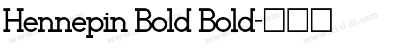 Hennepin Bold Bold字体转换